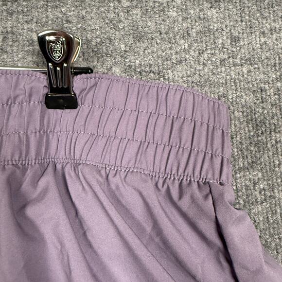 New Nike Womens Size XL Dri-Fit Brief Lined Training Shorts Pink Elastic Waist - Picture 3 of 10